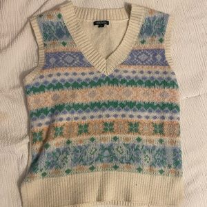 Oversized shirt vest